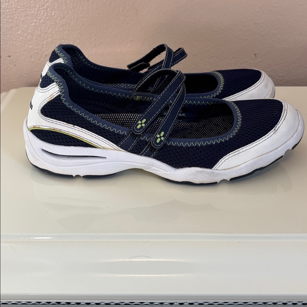 L.L. Bean Navy and White Mary Jane Sneakers